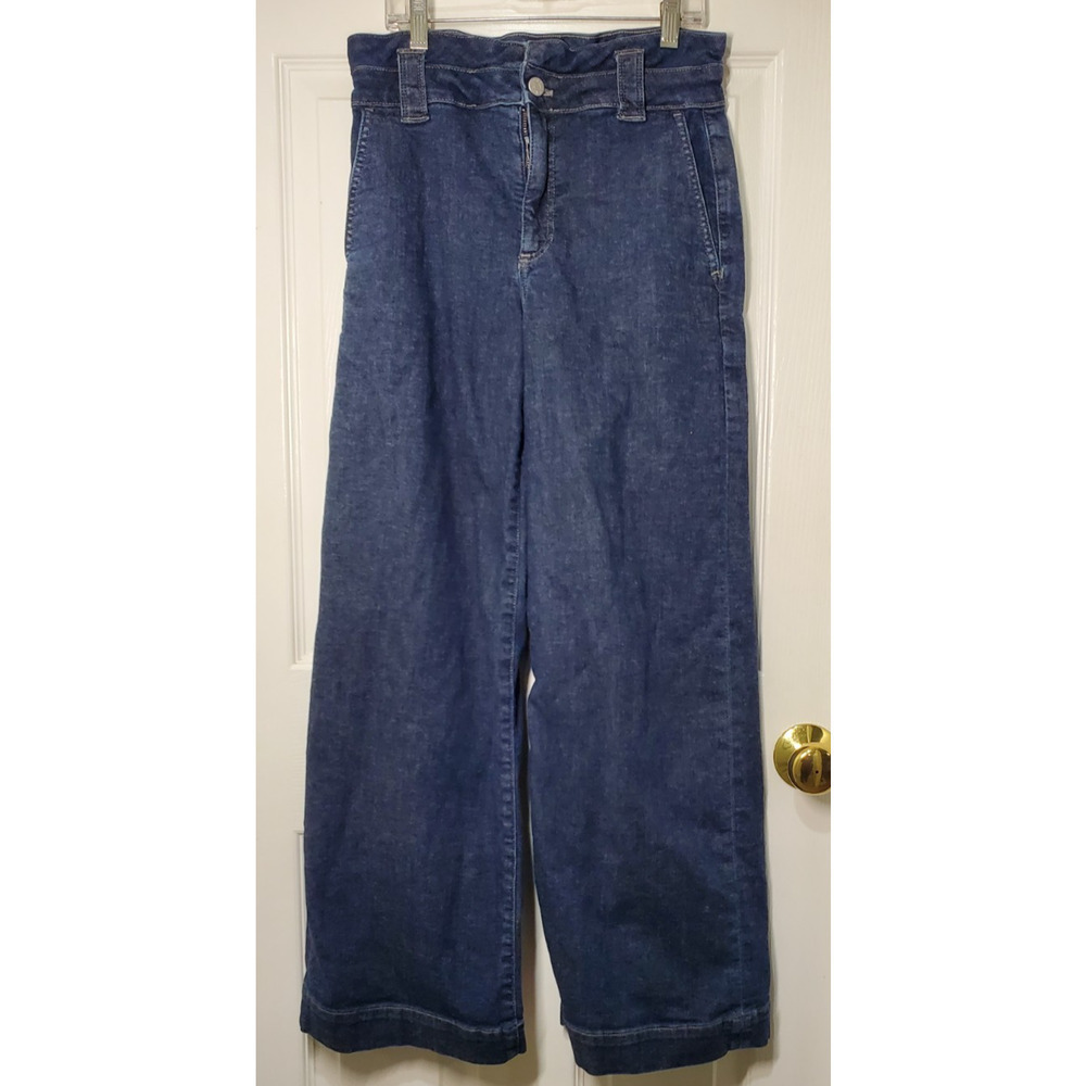 J.Crew Women’s High-Rise Wide-Leg Jeans Size 24 Blue Denim